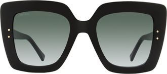 Jimmy Choo London 8079o Oversized Square Sunglasses - Black