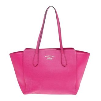 Gucci Pre-owned Tote Bags, female, Pink, Size: ONE SIZE Pre-owned Leather Tote Bag