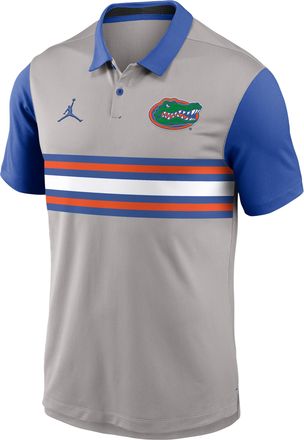 Nike Jordan Mens Florida Vapor Jordan Brand Dri-FIT College Polo in Grey | 0JHT0F0UUFN-B3F