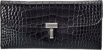 Toteme Toteme T-Lock Croc-Embossed Leather Continental Wallet