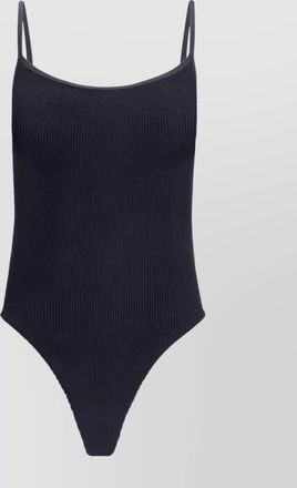 Hunza G crinkle high-neck swimsuit