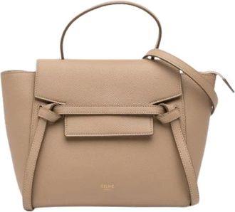 Celine Pre-owned Handbags, female, Brown, Size: ONE SIZE Pre-owned Vintage Leather Handbag