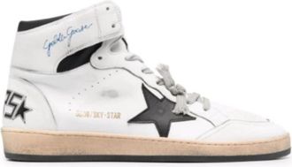 Golden Goose Sky Star Sneakers High-Top College Stijl - Dames - Sneakers - Wit - 41 EU - Leer - Schoenen