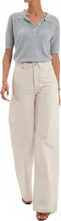 Ines De La Fressange Womens Mara Jeans In Ecru