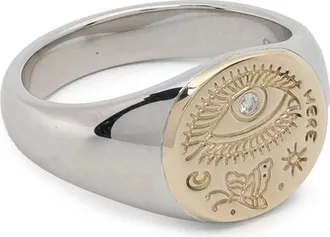 Tom Wood Butterfly Ring - male - Tom Wood - Rings - Gray - 54 MM - Accessories