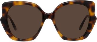 Loewe Butterfly Zonnebril - Dames - Zonnebrillen - Bruin - 55 MM - Accessoires