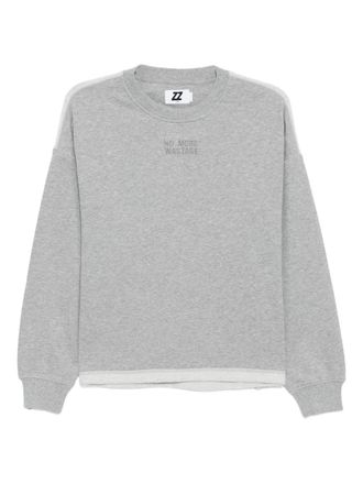 Izzue Felpa con logo ricamato - Grigio