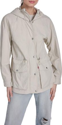 Levi's Water Resistant Hooded Jacket in Oatmeal at Nordstrom, Size X-Large