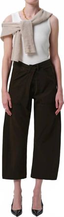 Citizens Of Humanity Ines Crop Utility Trouser In Moss