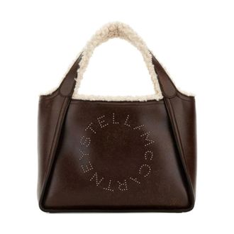 Stella McCartney Stella McCartney, Handbags, female, Brown, Size: ONE SIZE Logo Crossbody Bag