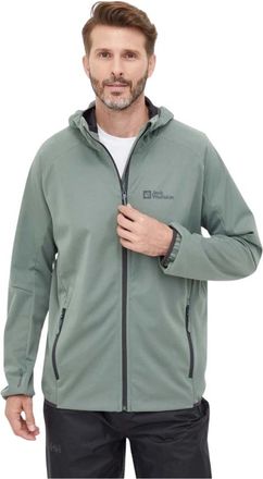 Jack Wolfskin Feldberg Hoody - Heren - Outdoorjassen - Groen - M - Wol - Fitness