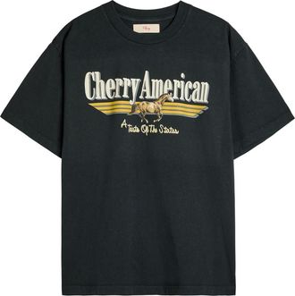 Cherry Los Angeles Coast to Coast Logo-print Cotton T-shirt - Black - XL