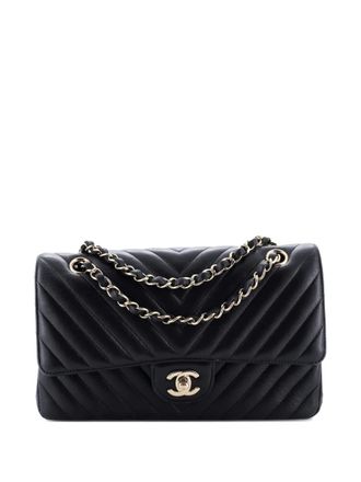 Chanel Classic Double Flap Bag Chevron Lambskin Medium shoulder bag - Nero