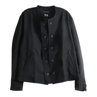 Yohji Yamamoto Heren, Jassen, Zwart, Maat: M Poliester