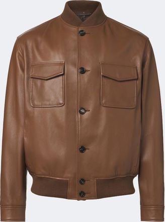 Slowear Leather bomber jacket