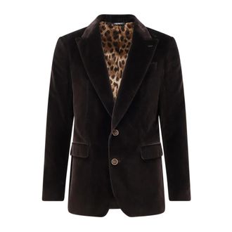 Dolce & Gabbana Hombre, Chaquetas, Marrón, Talla: L
