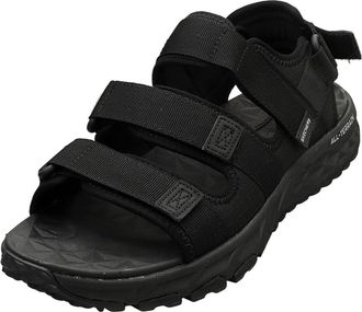 Skechers Mens Escape Plan Trail Sandal, Black Mesh/Trim, 7 UK