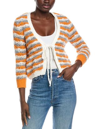 Autumn Cashmere Tie-Front Cardigan