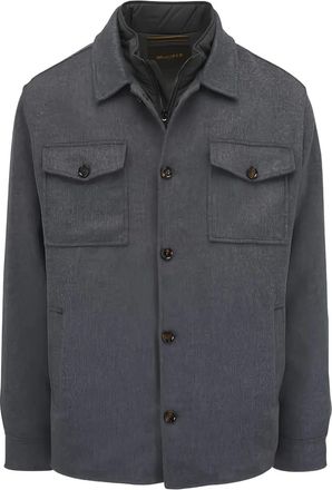 Moorer Giacca-camicia con taschino - Grigio
