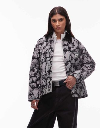 Carhartt Work in Progress Tapestry Chore - Cappotto monocromatico mimetico jacquard-Multicolore