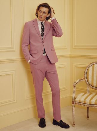 Le 31 Mens Colourful stretch suit Stockholm fit - Slim