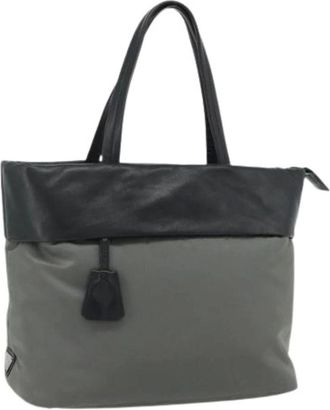 Prada Pre-owned Tote Bags, female, Gray, Size: ONE SIZE Pre-owned Vintage Tote Bag