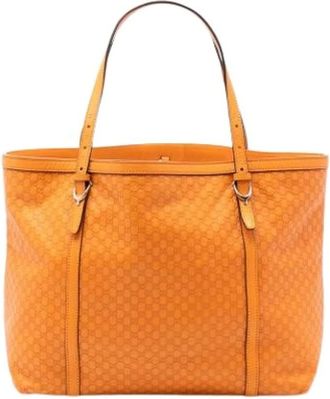 Gucci Pre-owned Tote Bags, female, Orange, Size: ONE SIZE Pre-owned The Nice Tote Bag