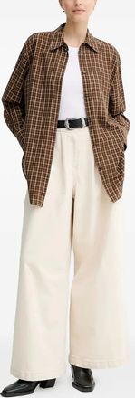 Marc O'Polo Geruit overhemd - Bruin