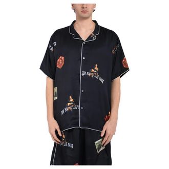 Ih Nom Uh Nit Short Sleeve Shirts, male, Black, Size: 2XL Old Cards Short-Sleeve Shirt