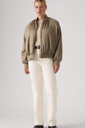 Levi's Ribcage Full Length Corduroy Pants - Mujer - 24X32 - Blanco / Egret