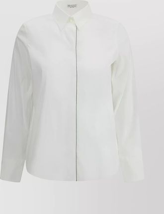 Brunello Cucinelli cotton blend embellished shirt