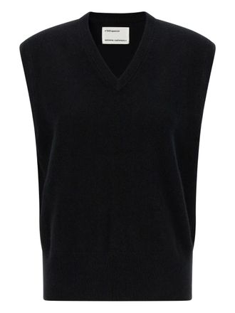 Extreme Cashmere V-neck vest - women - Cashmere/Nylon/Spandex/Elastane - One Size - Black