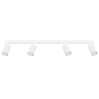 Wonderlamp L&aacute;mpara de techo en relieve blanco con 4 focos
