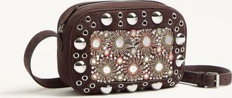 Valentino Garavani Borsa A Tracolla Piccola Valentino Garavani Nellc&ocirc;te Ricamata Donna MULTICOLOR/TESTA DI MORO UNI