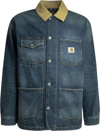 Carhartt Work in Progress Jassen, Heren, Blauw, XL, Katoen, Warren Chore Coat