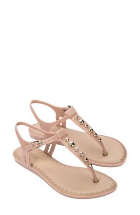 Melissa Solar Boho Ankle Strap Sandal in Beige at Nordstrom, Size 10