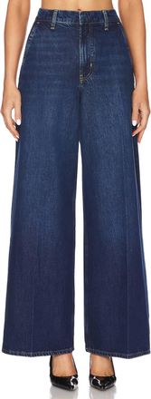 Frame Denim Wide Trouser Pants In Blindspot