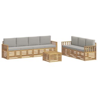 vidaXL Juegos De Sof&aacute;s Madera De Acacia S&oacute;lida Vidaxl