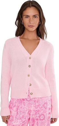Lilly Pulitzer Tippery Cardigan Womens Sweater Pink Muse : XXS, Nylon/Polyester/Viscose