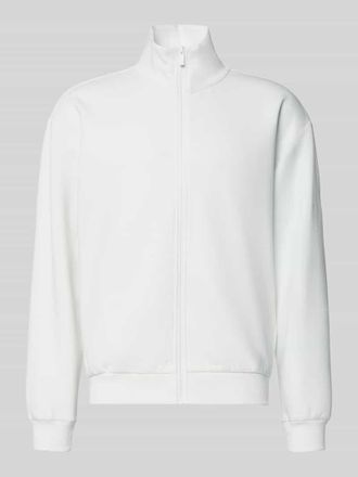 adidas Regular Fit Sweatjacke aus reiner Baumwolle in Offwhite, Gr&ouml;&szlig;e XXL