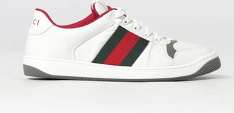 Gucci Sneakers Screener in nylon e pelle con dettaglio Web e suola in gomma