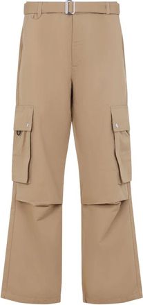 Jacquemus Broeken, Heren, Bruin, L, Katoen, Bruine Broek Mix Stijl Comfort