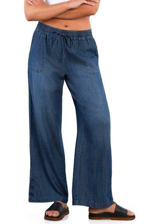 BILLY T Hero High Waist Wide Leg Pants in Dusk Denim at Nordstrom, Size X-Large