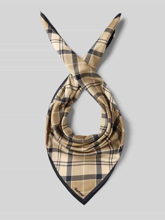 Barbour Tuch mit Gitterkaro Muster Modell KINSALE in Beige, Gr&ouml;&szlig;e 1