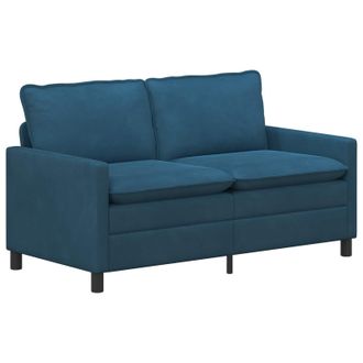 vidaXL Sof&aacute; Azul 156 X 81 X 87,5 Cm Terciopelo Vidaxl