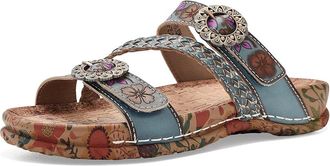 L'Artiste by Spring Step Ontheroad Womens Sandals Blue : EU 42 (US Womens 10.5-11) M, Leather
