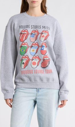Junk Food Voodoo Lounge Tour Hot Lips Graphic Sweatshirt in Sport Grey at Nordstrom, Size X-Small