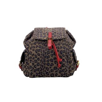 Fendi Fendi Vintage stoffen rugzak met luipaardprint
