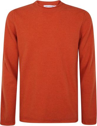 Comme Des Gar&ccedil;ons Gebreid herenshirt - Heren - Ronde hals truien - Oranje - L - Truien & Vesten