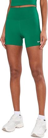 Nike One High-Waisted 5 Biker Shorts Womens Shorts Malachite/White : XL (US 16-18), Polyester/Spandex